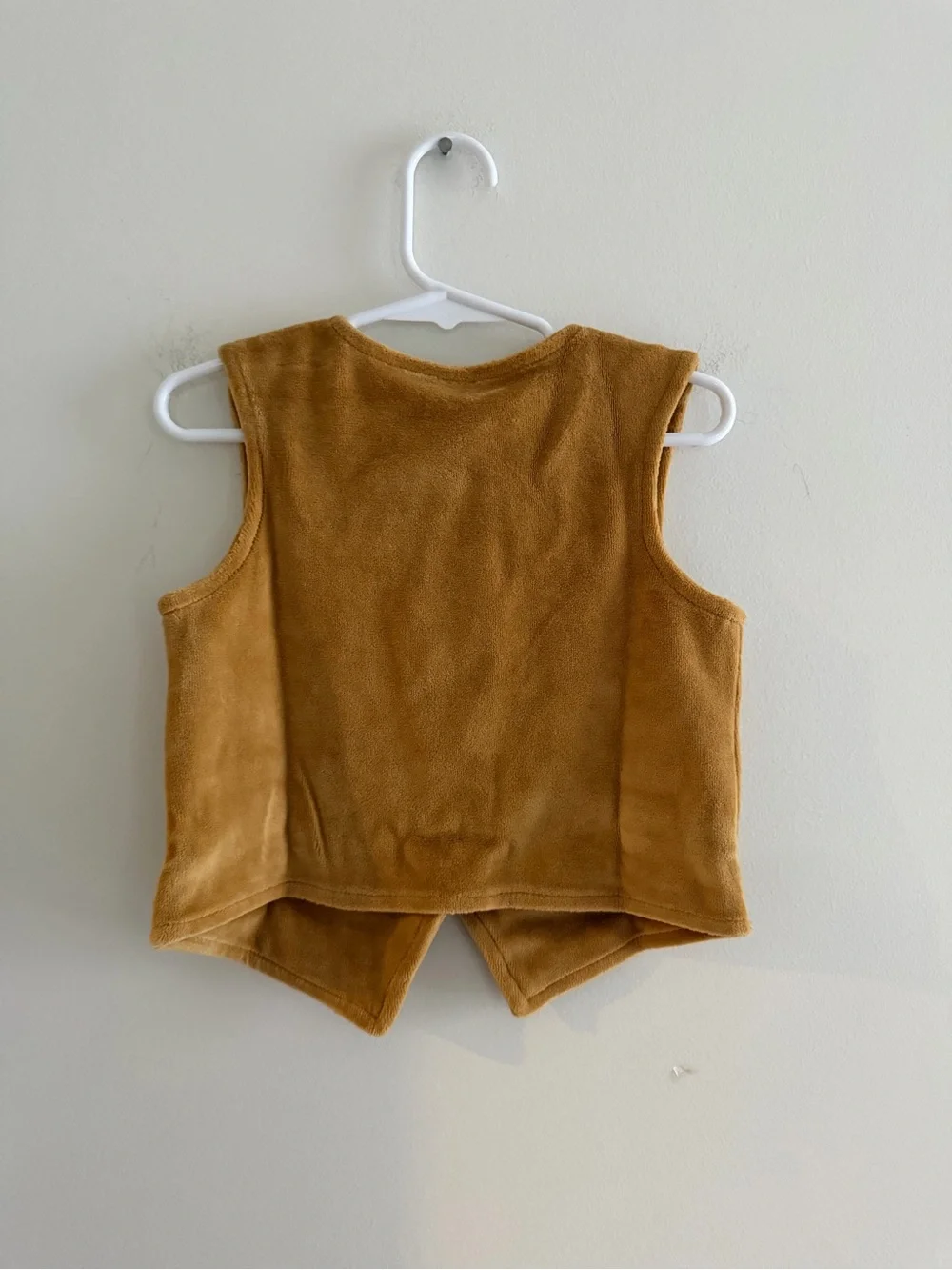 NWT Kate Quinn Classic Button Vest Apple Cinnamon Organic Cotton Velour 3T - Picture 4 of 4